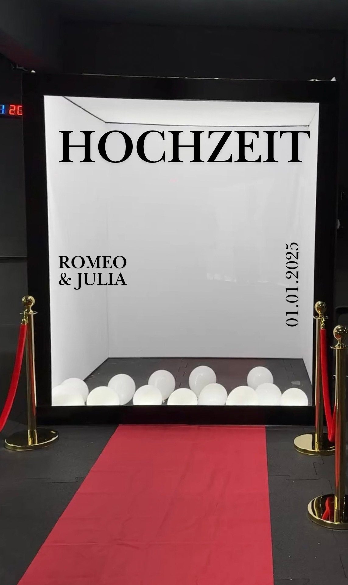 Die perfekte Hochzeit mit der MagazineBooth: Romeo &amp; Julia Cover-Story